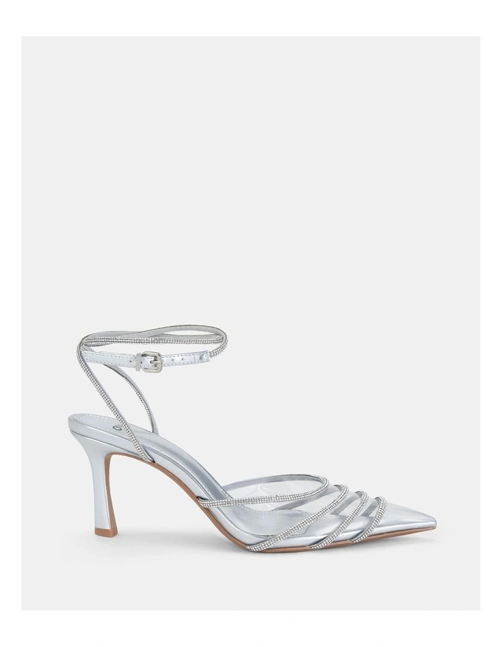 Zazkia Heels in Silver