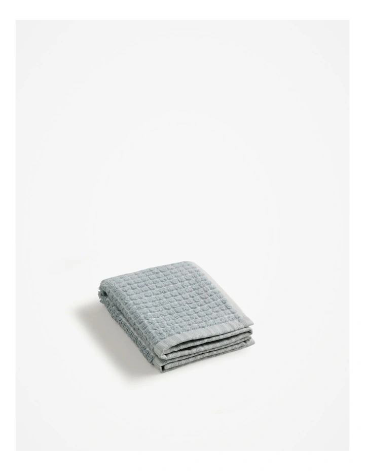 Luma Australian Cotton Face Washer in Pale Chambray