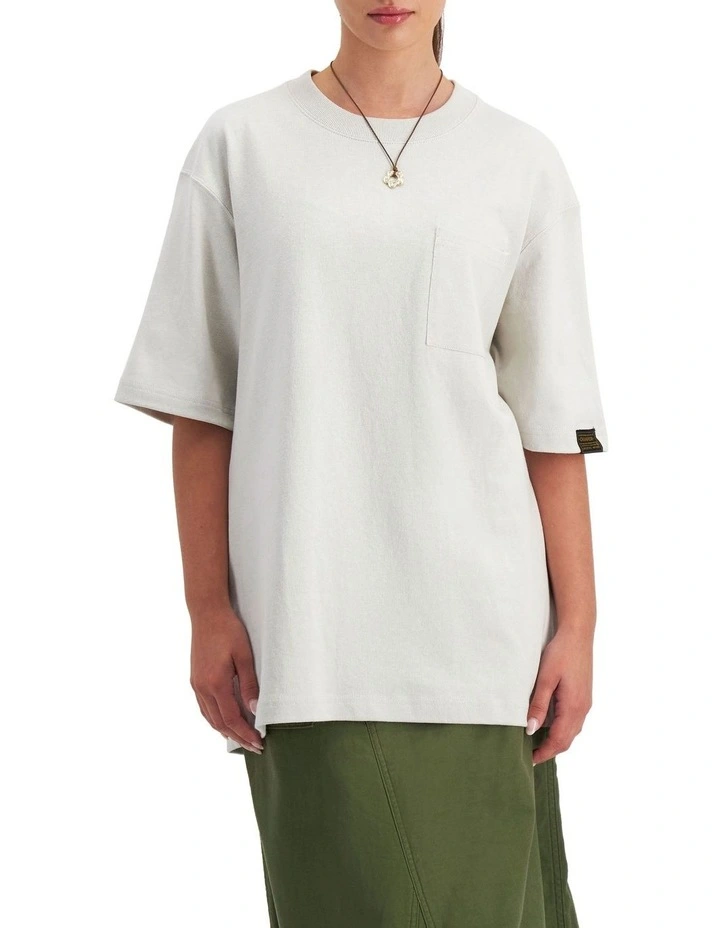 Elemental Jersey Tee in Stone Throw