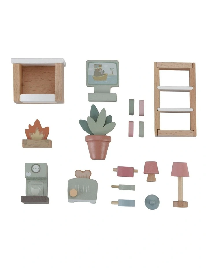 Wooden Doll's House Furniture Expansion Set