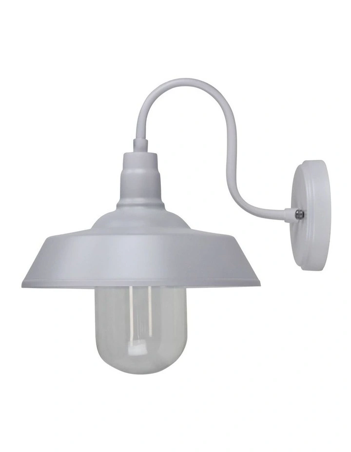 Hudson Barn Style Exterior Light White