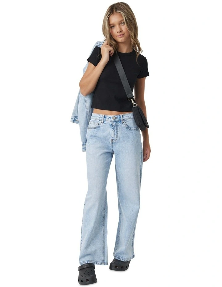Harper Crop Tee in Black