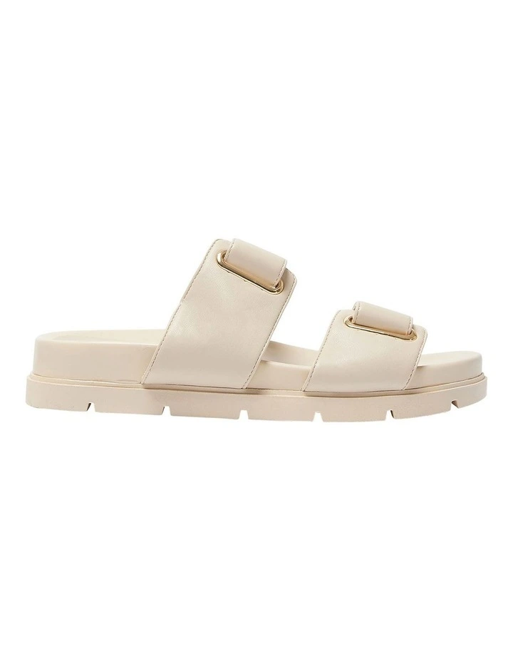 Calvin Sandals in Nude Smooth