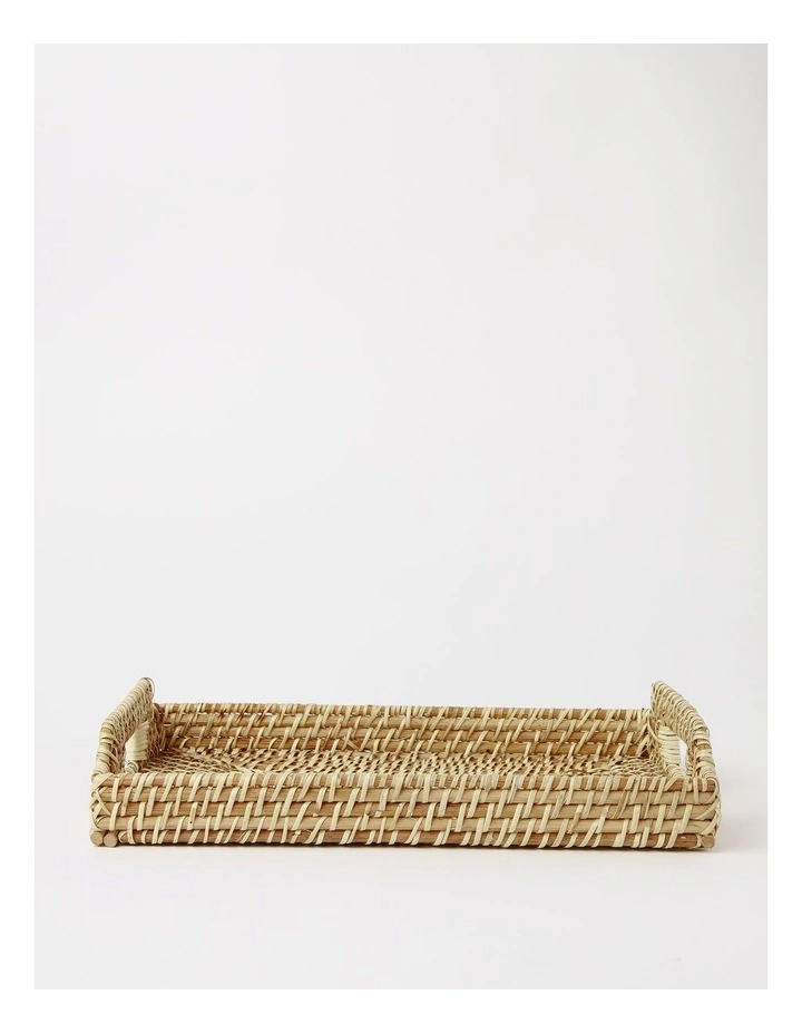 Highbrook Woven Rectangle Tray 40cm in Natural