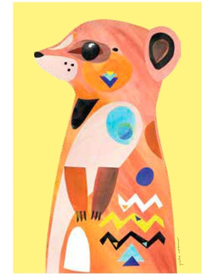 Pete Cromer Wildlife Meerkat 50x70cm Tea Towel Light Yellow
