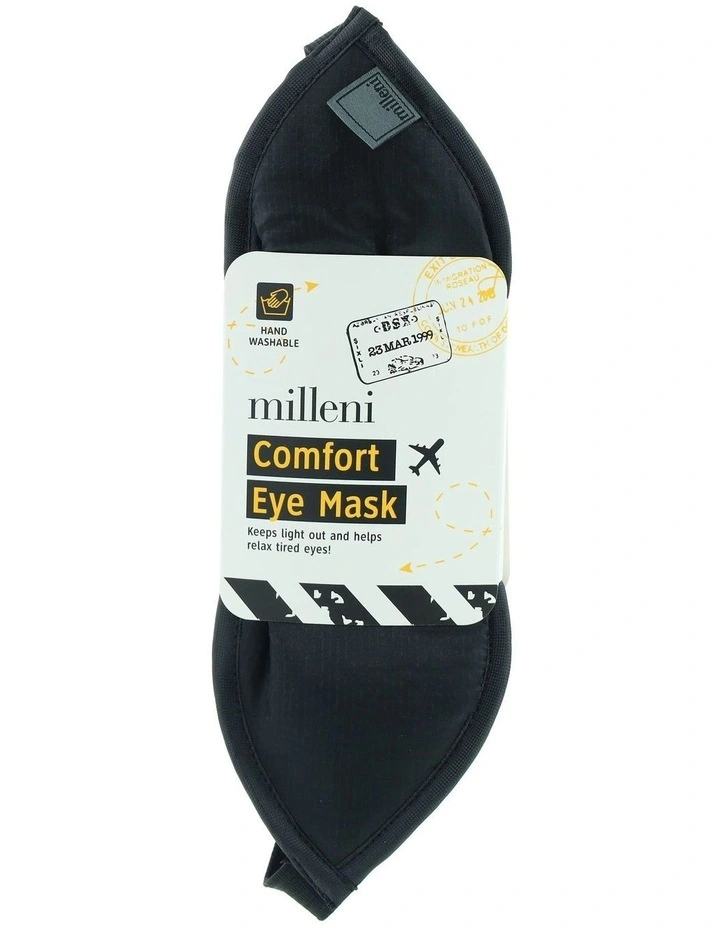 Travel Comfort Eye Mask in Black
