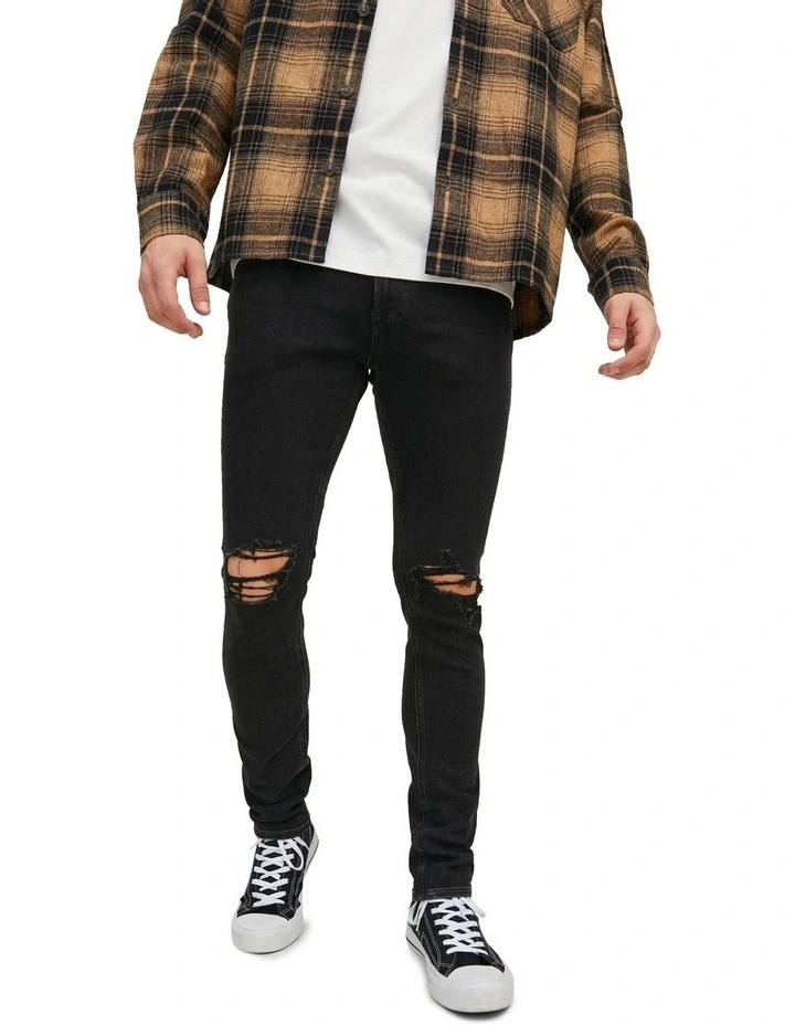 Liam Original Skinny Fit Jeans in Black Denim
