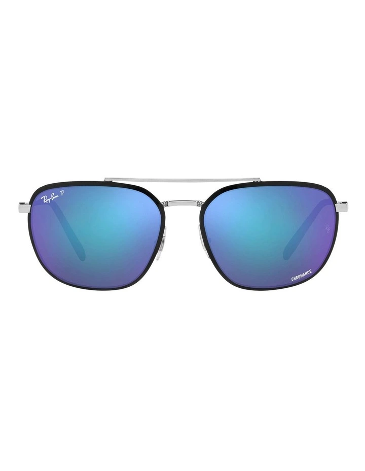 RB3708 Chromance Polarised Sunglasses in Black