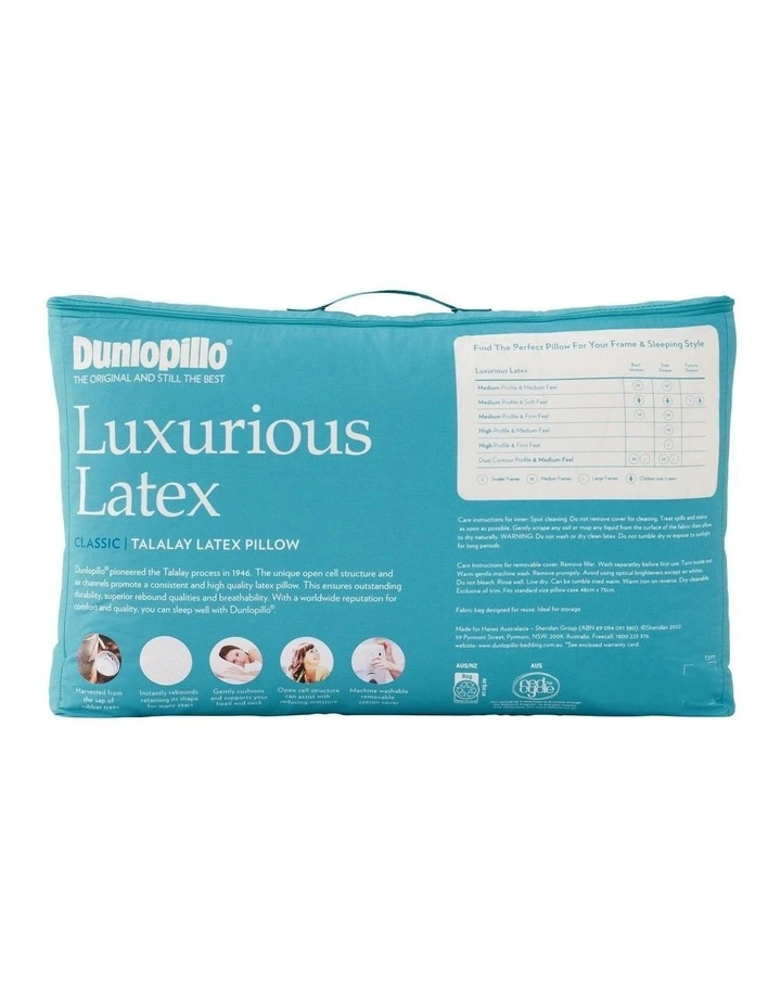 Luxurious Latex Classic Medium Profile & Feel in White