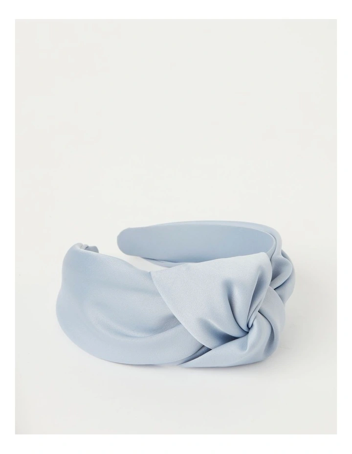Knot Detail Headband in Light Blue