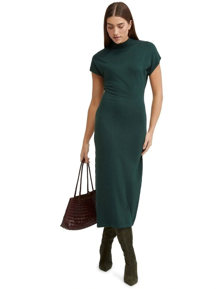 Joy Knitted Dress in Green