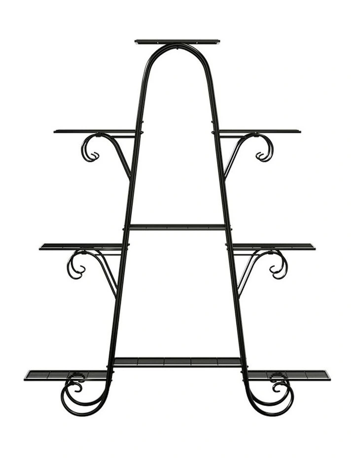 9 tiers Metal Plant Stand in Black