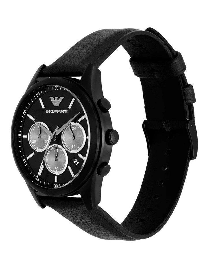 Chronograph Watch in Black