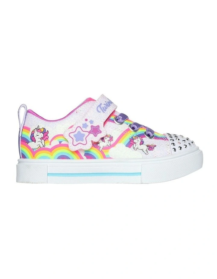 Twinkle Toes Sparks Jumpin Clouds Infant Sneakers in White