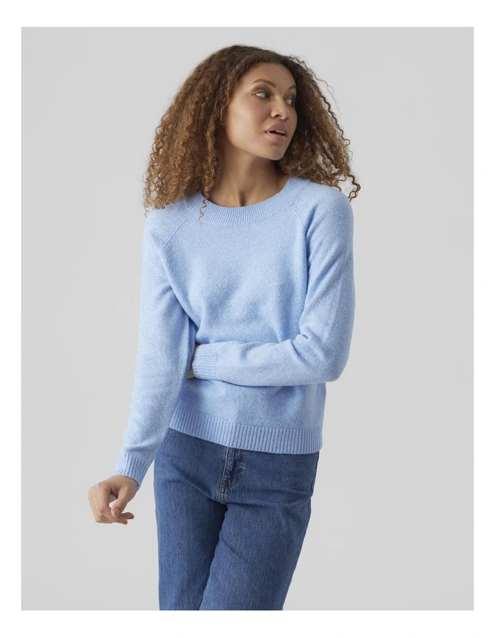 Doffy Long Sleeve Knit in Little Boy Blue
