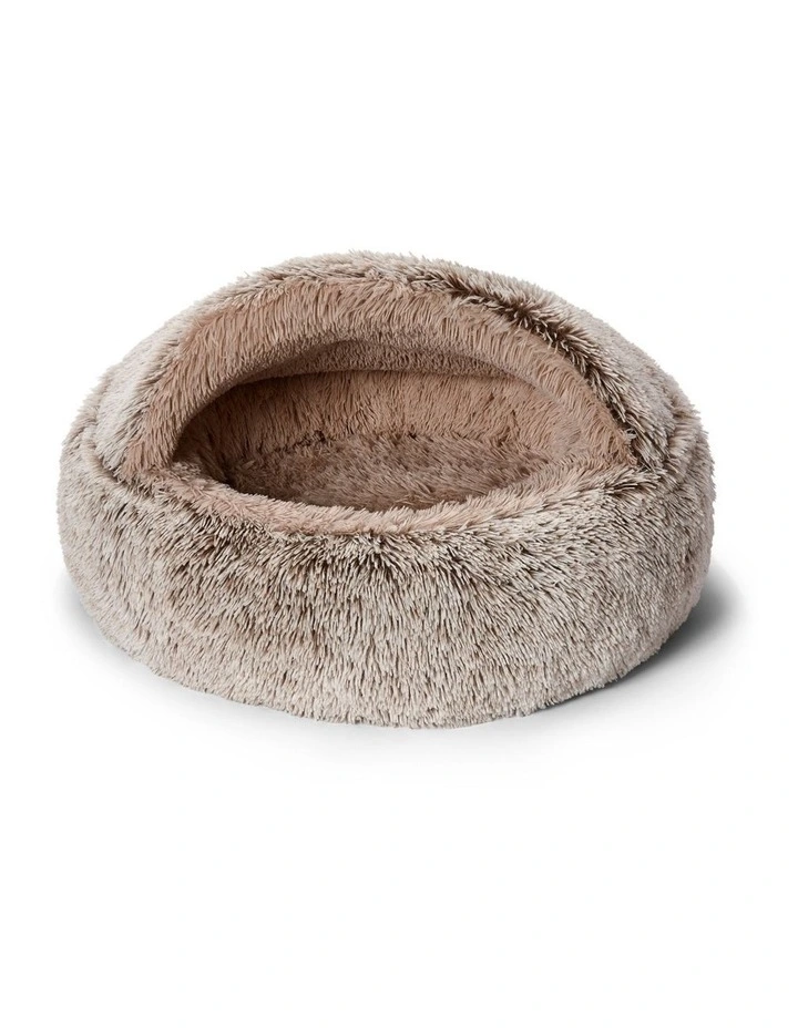 Hoodie Cuddler Bed in Brown