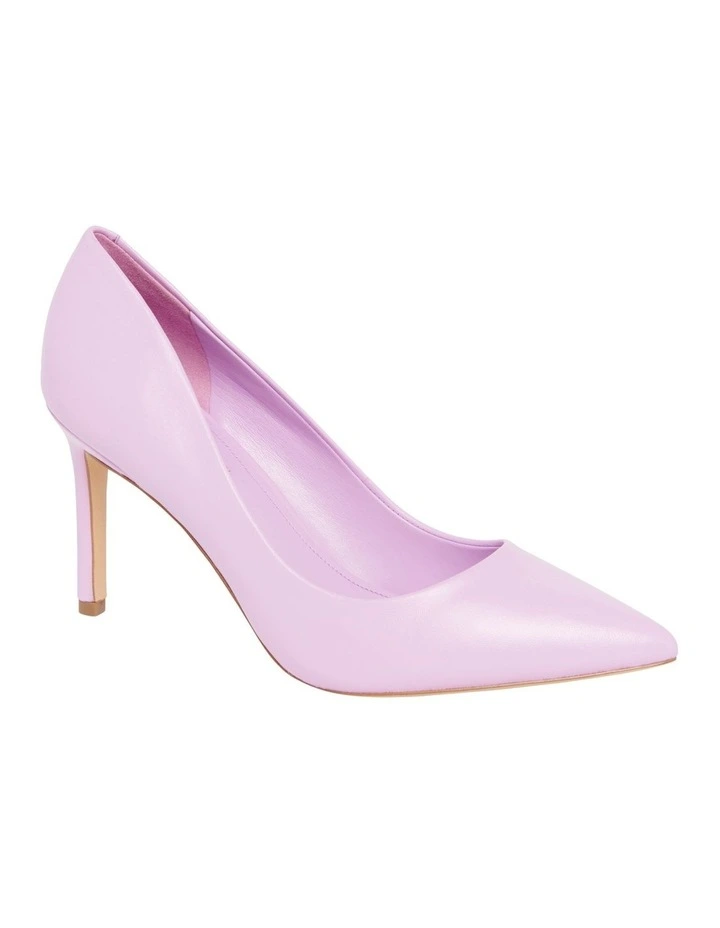 Ezra Pump High Heel Shoe In Lilac Purple