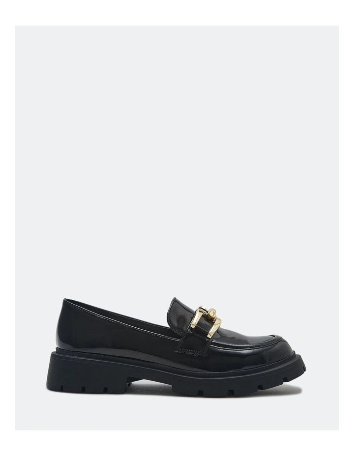 Elated Slip-on Loafers in Black Patent