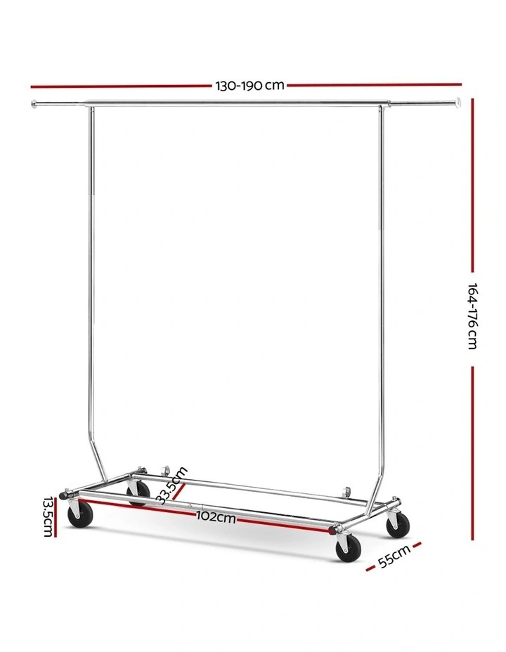 6FT Portable Garment Rack