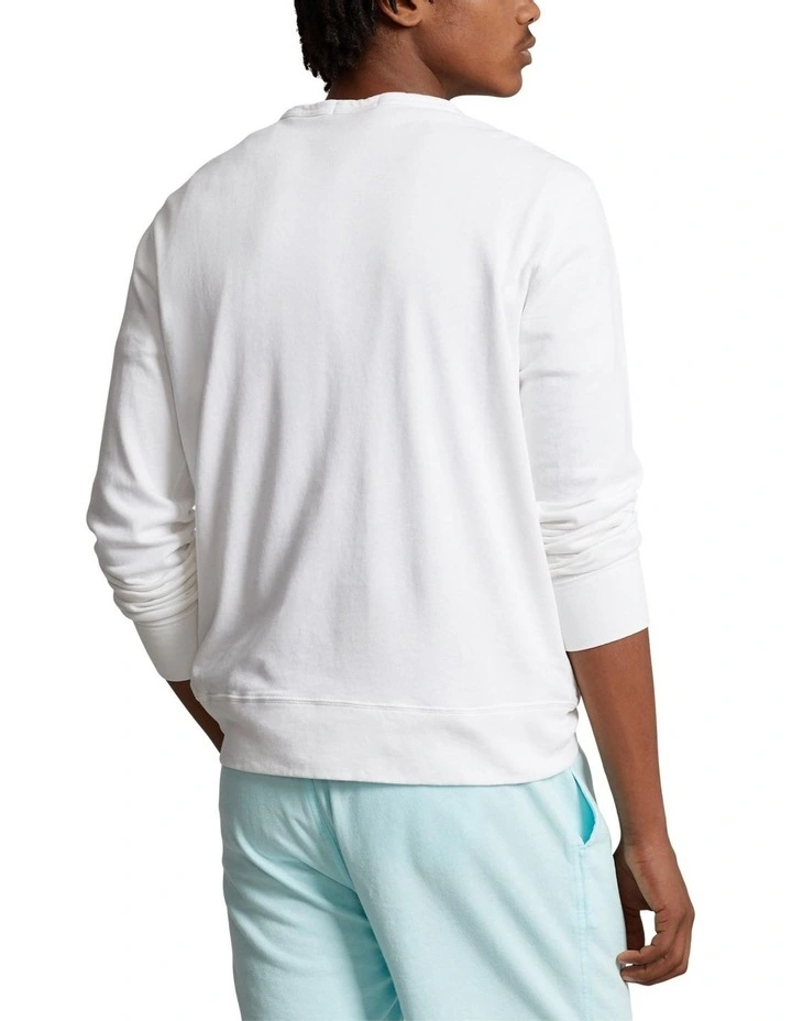 Spa Terry Sweatshirt in White
