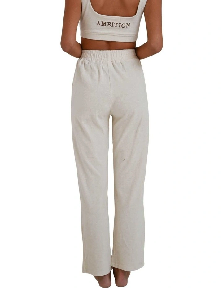 Organic Cotton Pants in Beige