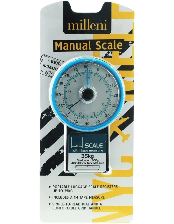 Travel Manual Scale in Blue