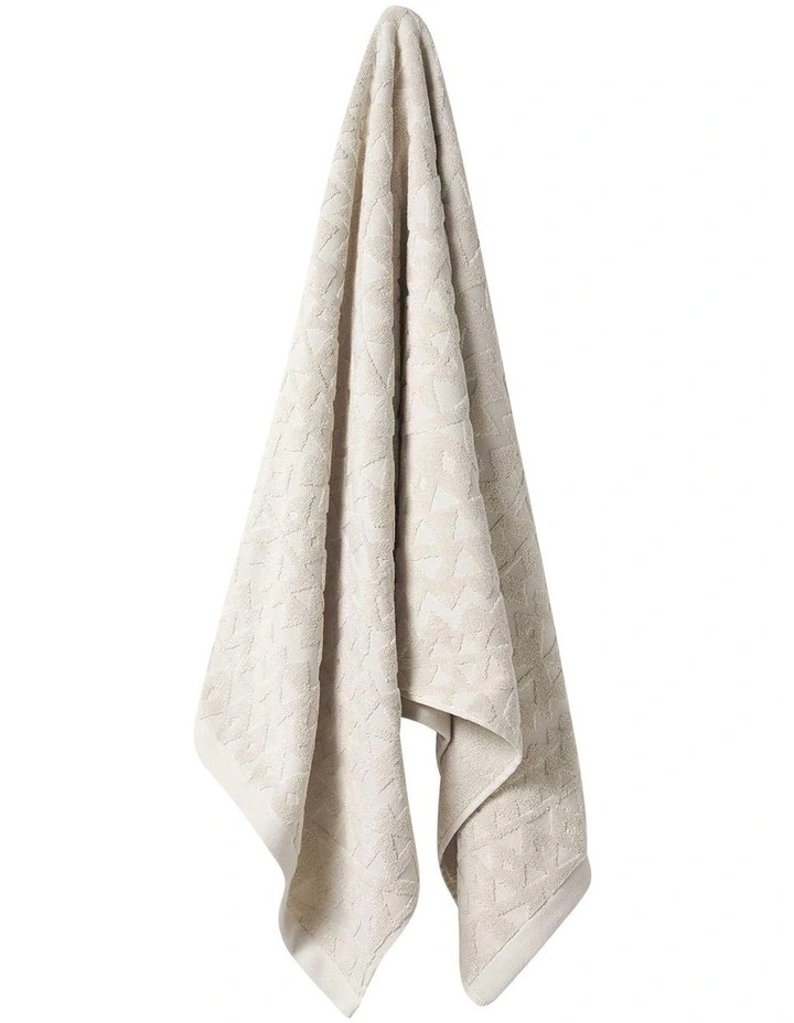Maya Bath Towel Range in Sand