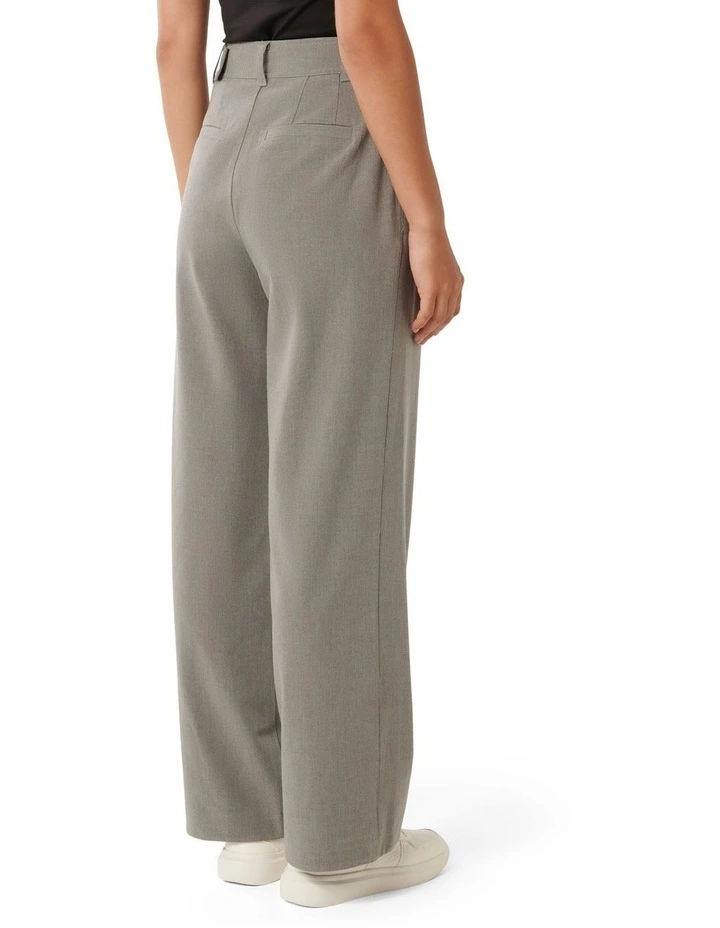 Wilda Belted Wide Leg Pants in Grey