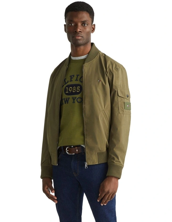 Lightweight Bomber Jacket in Green