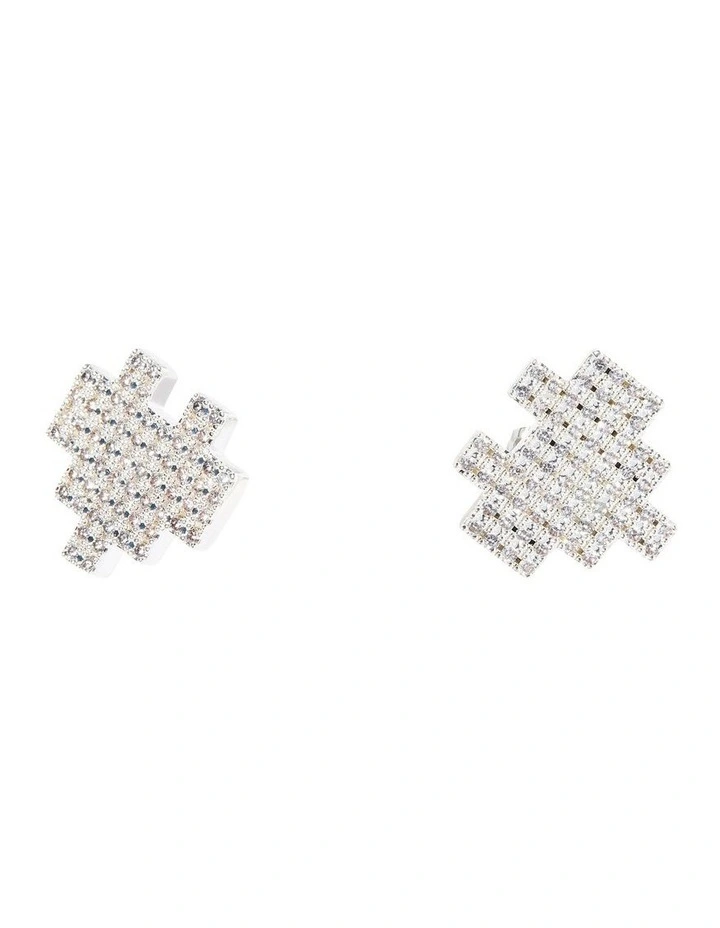 Cold Heart Earring in Silver