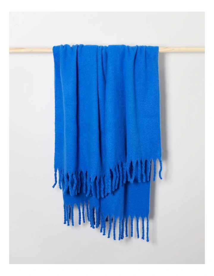 Mohair Throw in Cobalt