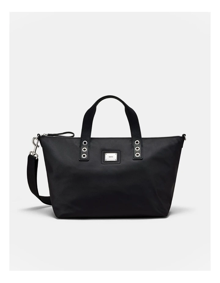 Elements Tote Bag in Black Silver