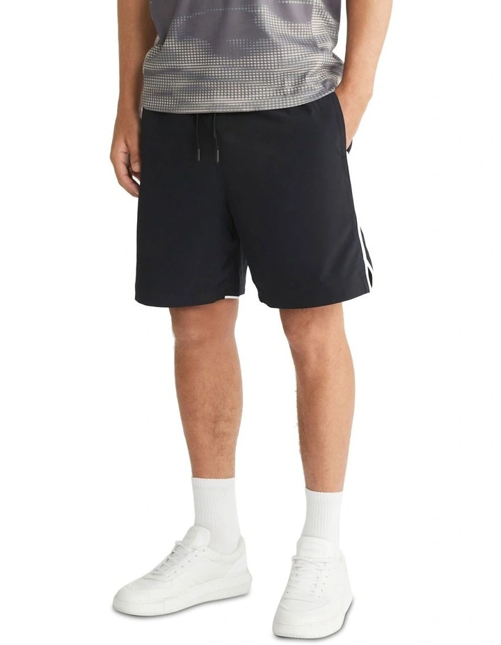 Woven Short in Black Beauty