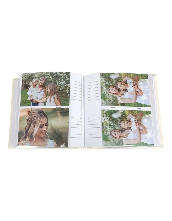 A Collection of Moments Slip-in 200 Capacity 4x6 Photo Album in Cream