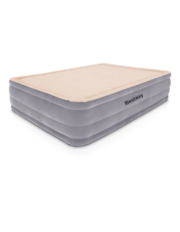 Inflatable Luxury Air Queen Size Built-in Pump Foam Mattress in Multi