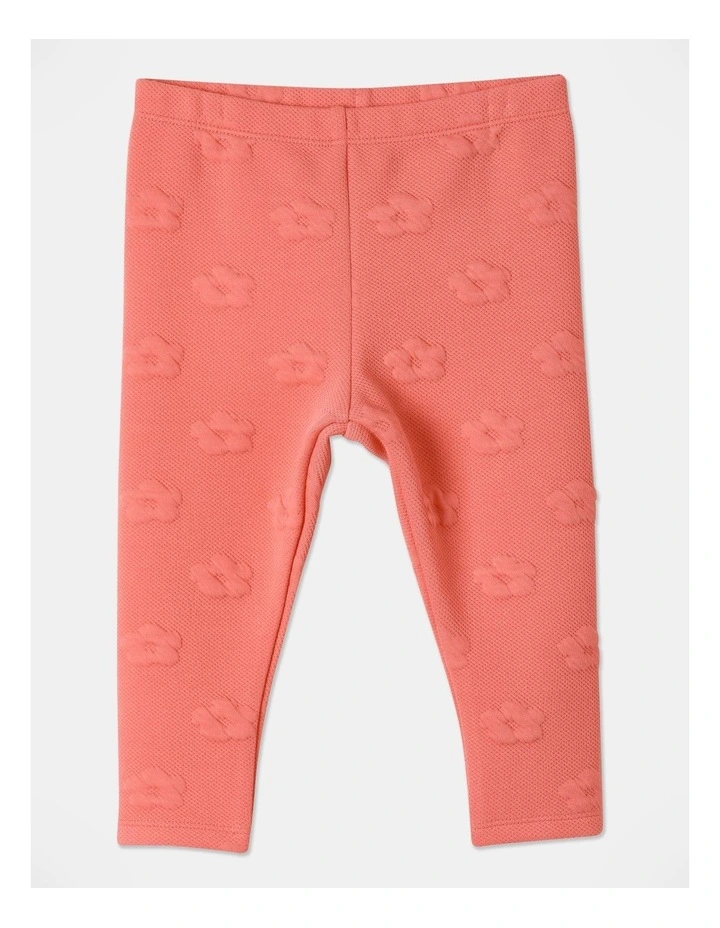 Jaquard Legging in Orange