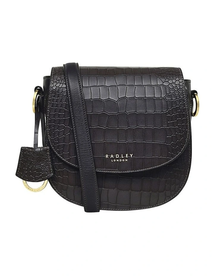 Liverpool Street 2.0 Faux Croc Medium Flapover Crossbody Bag