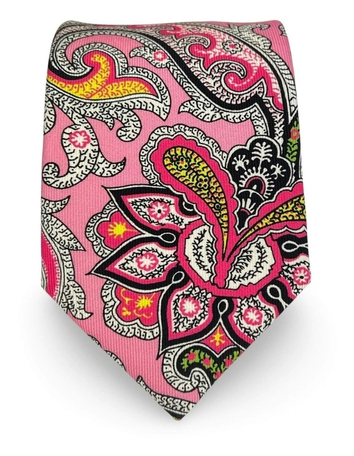 Bulwark Paisley Tie in Pink