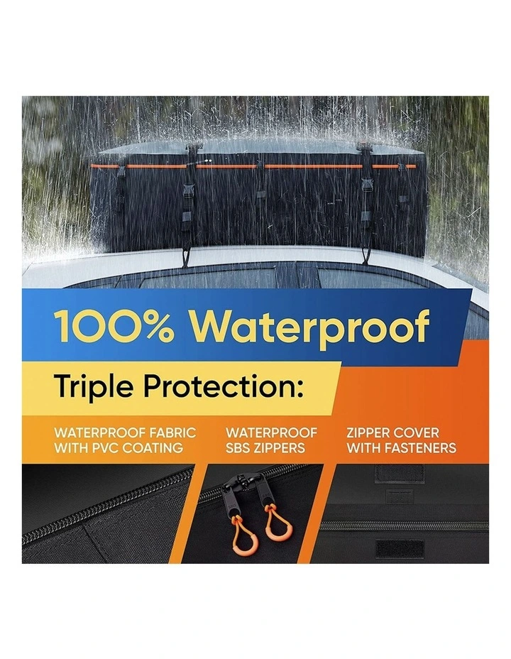 650L Military Grade Waterproof Roof Bag in Black
