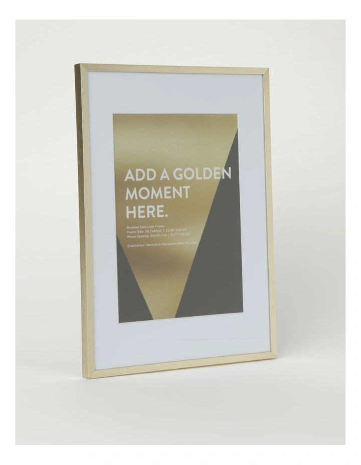 Platinum Metal Frame A3/A4 in Gold