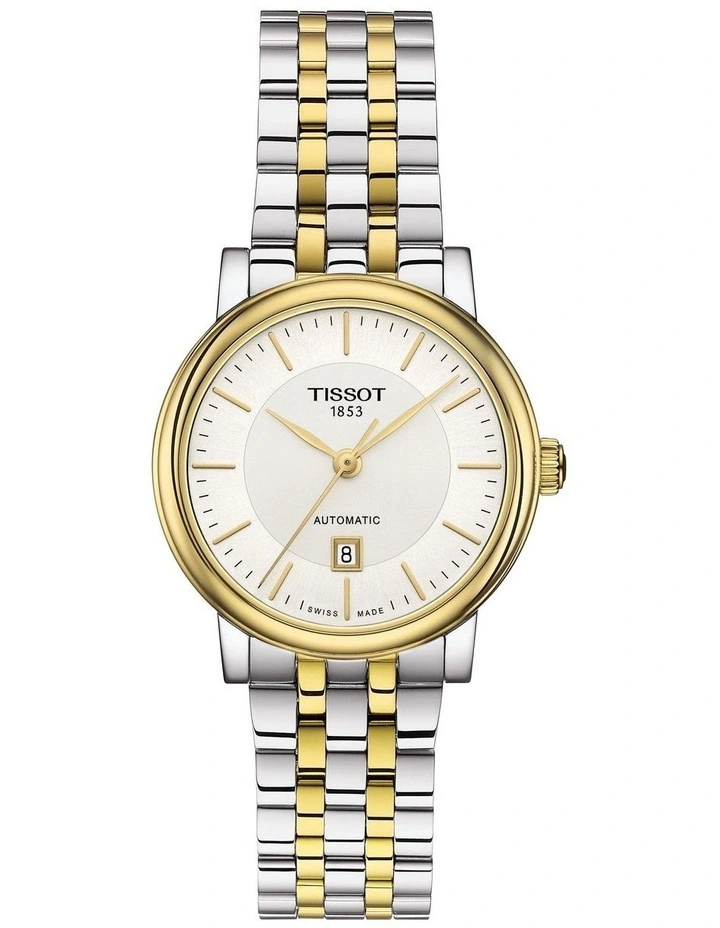 Carson Premium Lady T1222072203100 Automatic Watch in Yellow Gold
