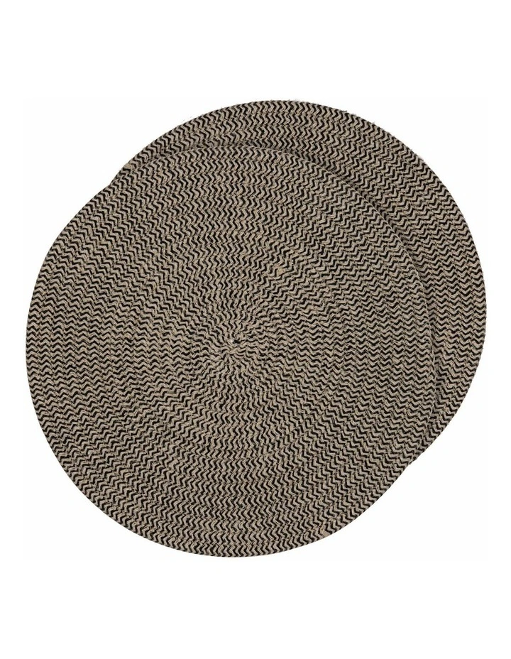 Nixon Placemat 2 Pack in Natural/Black
