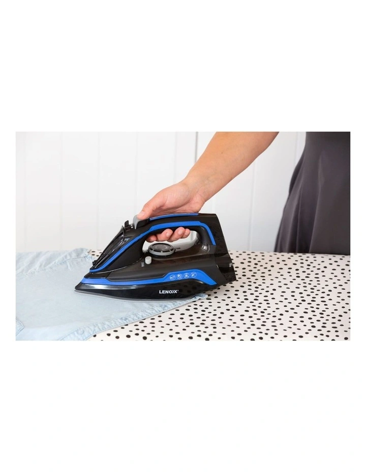 Cordless Steam Iron with Ceramic Plates in Blue/Black