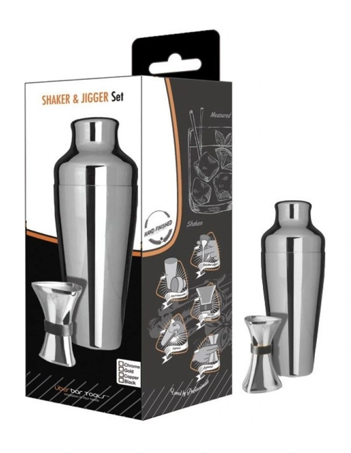 Shaker & Jigger Set Chrome