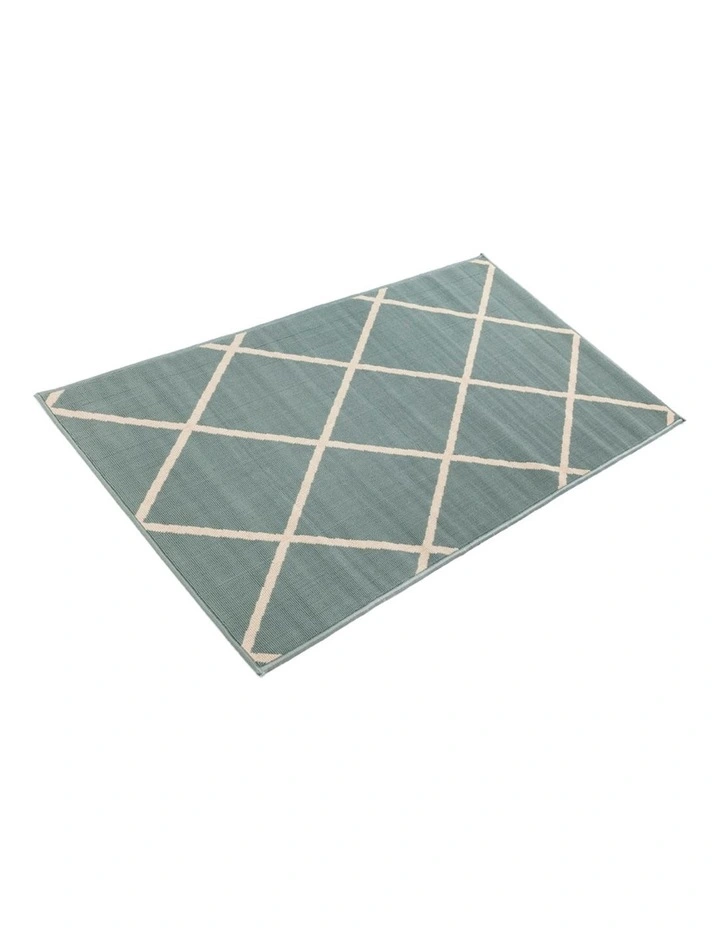 200x300cm Oudoor Rug Geometric Modern Floor Rug Tucson Aqua