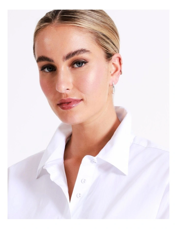 Vertical Drop Earring in Silver