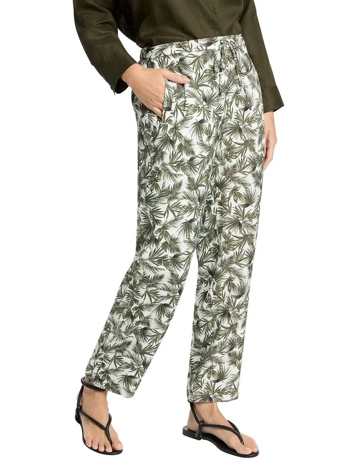 Charlee Printed Pants in Ecru Multi