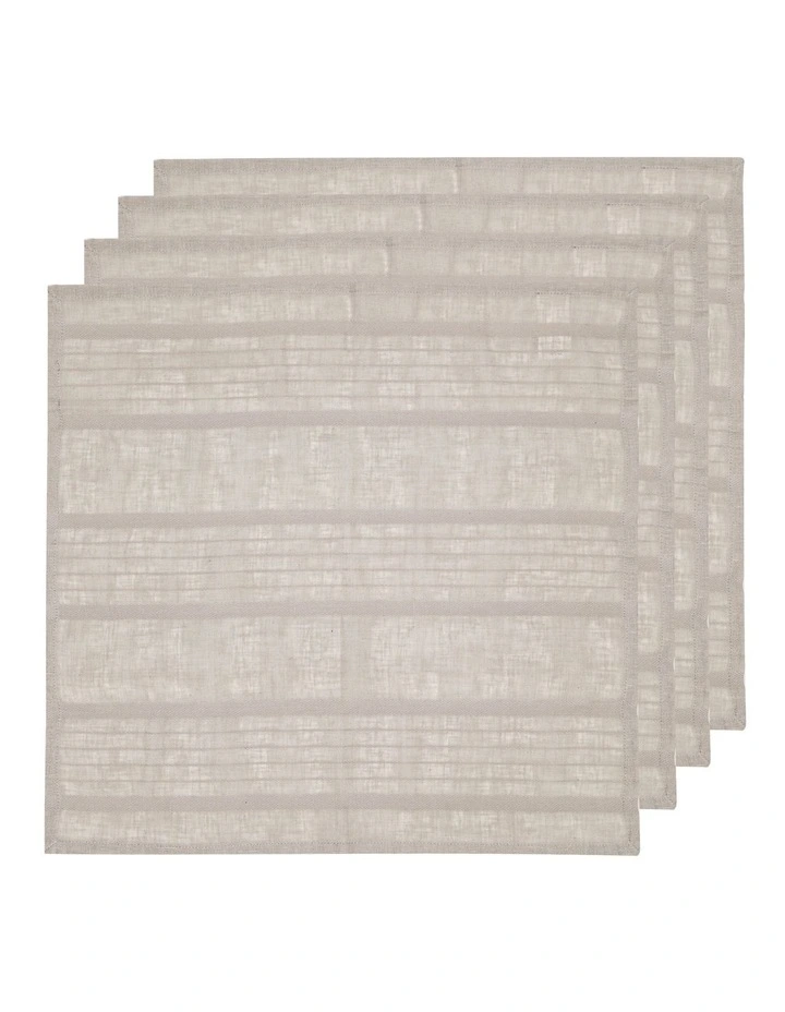 Peyton Napkin 4 Pack in Beige