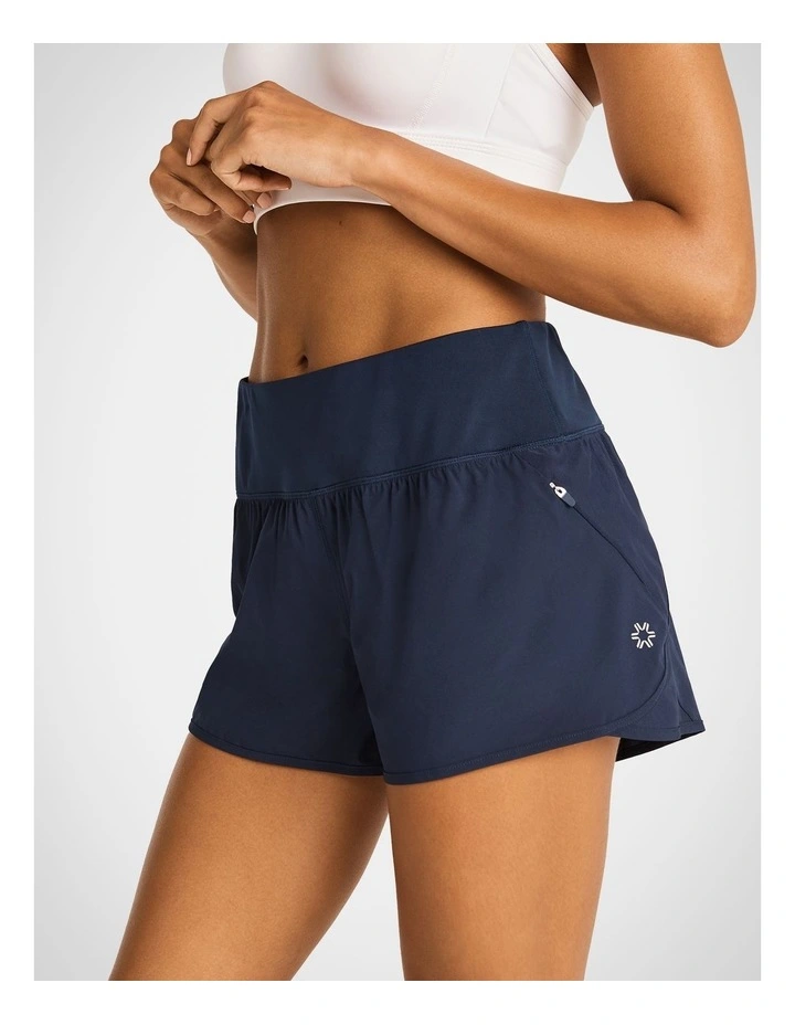 Mesh Run Shorts Indigo in Blue
