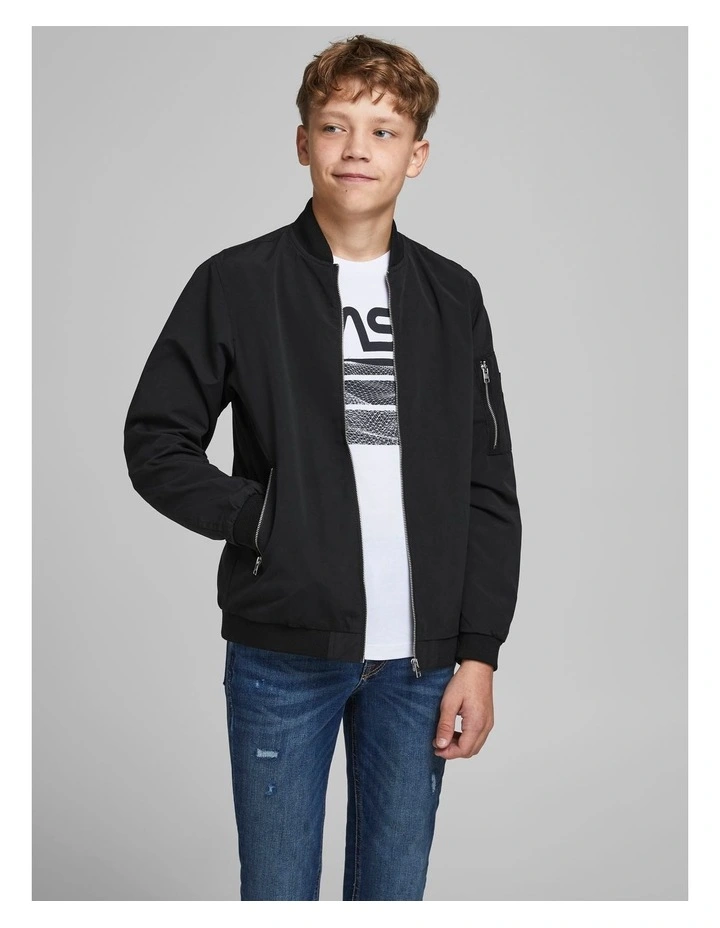 Rush Bomber Jacket in Black